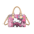 Pink HK Graphic Pillow Bag